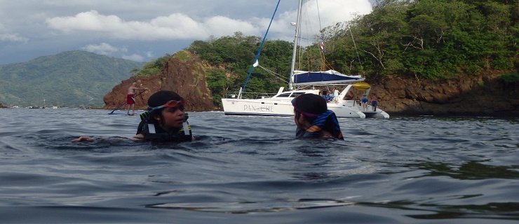 Catamaran sailing in Costa Rica