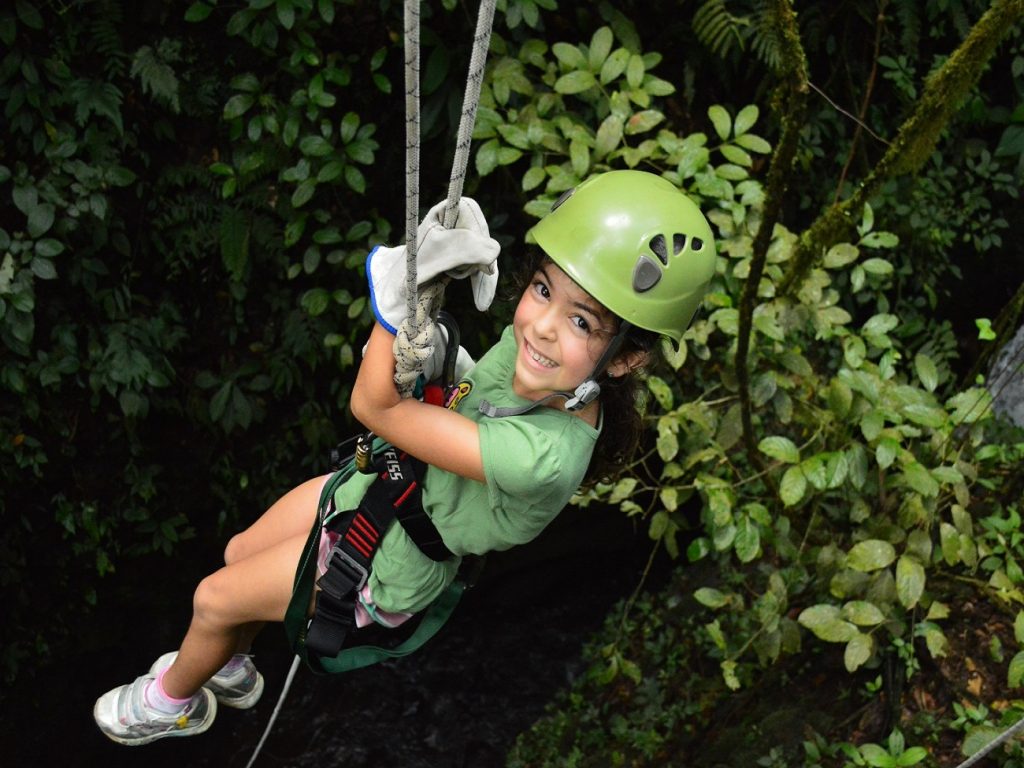 The amazing smile during a Canyoning experience in Costa Rica