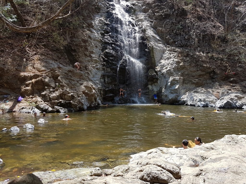 The waterfall in Montezuma, Costa Rica