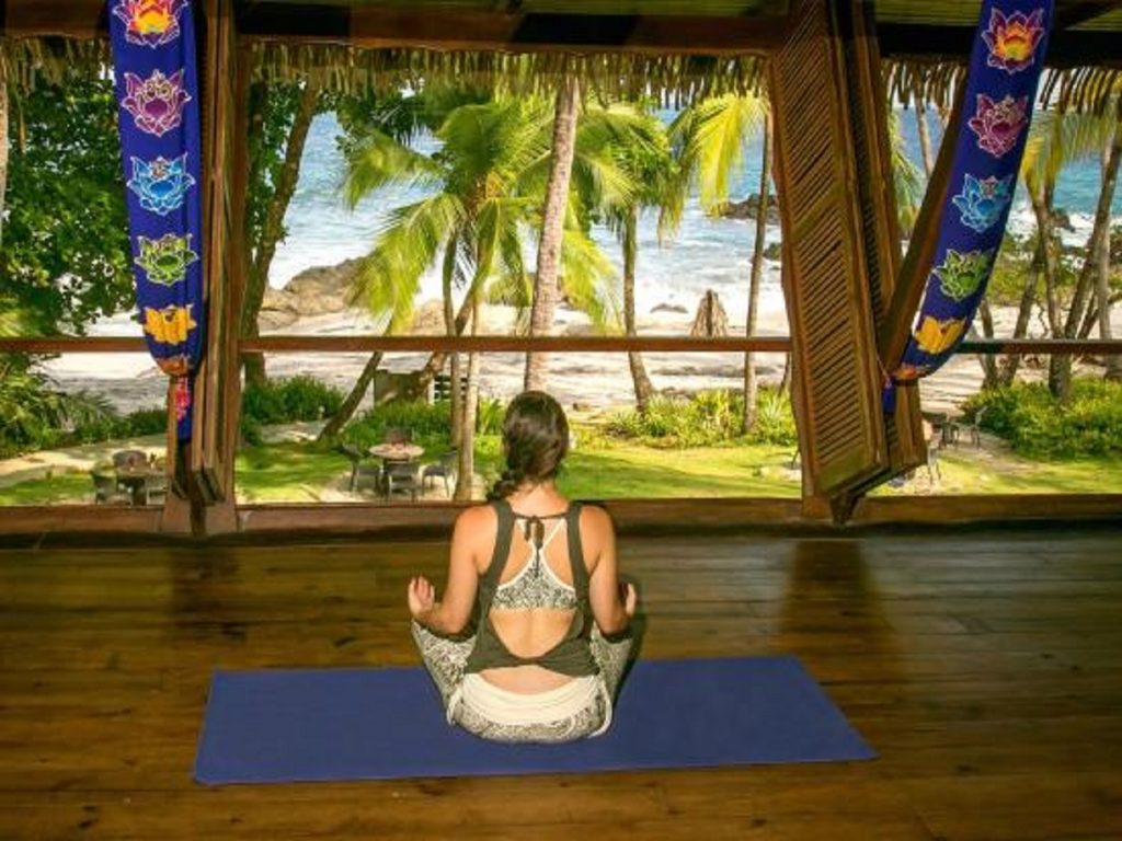 Yoga on the beaches of Montezuma, Costa Rica