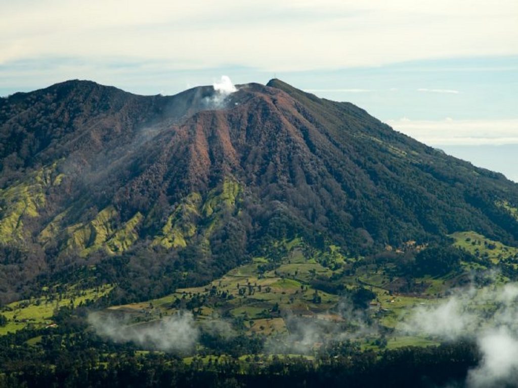 The slopes of the Irazu volcano in Costa Rica