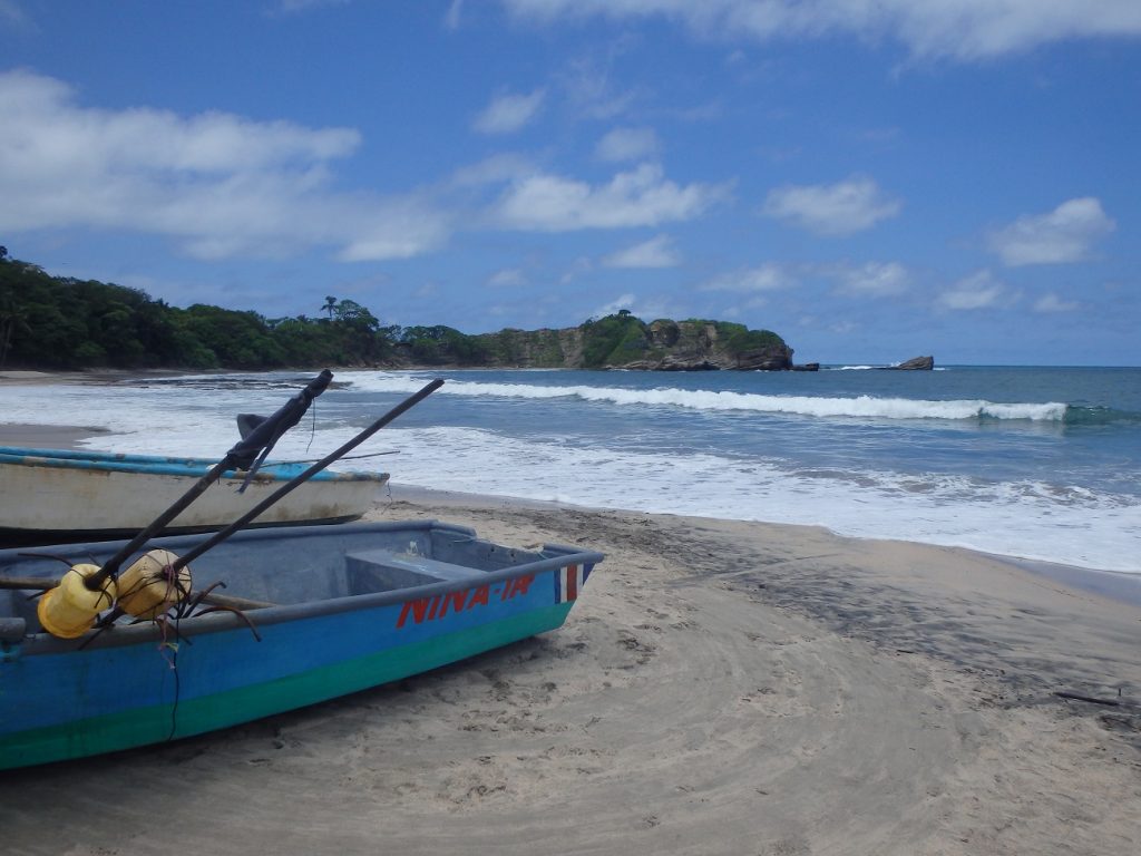 Fishing boats in Nosara Bay, Costa Rica