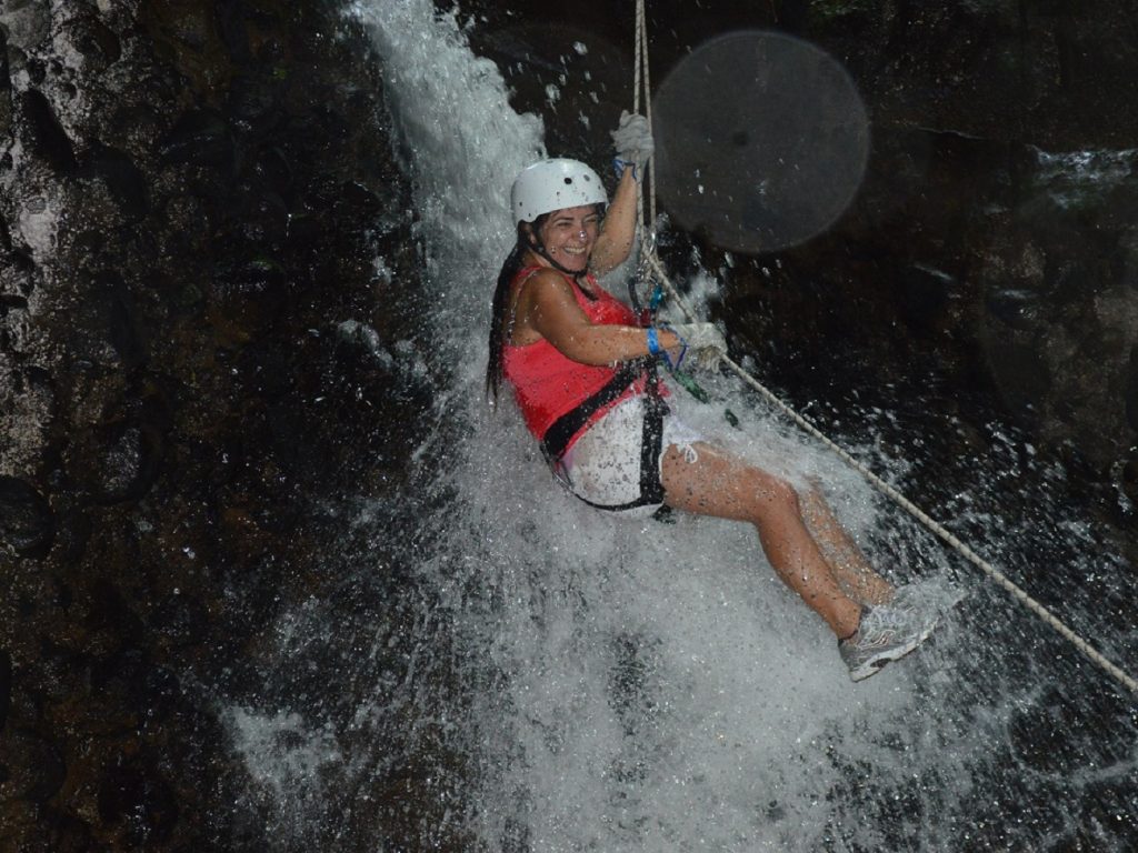Canyoning in the Arenal area of ​​Costa Rica