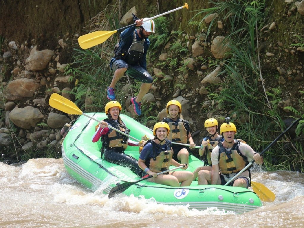 Rafting in the Arenal area in Costa Rica area