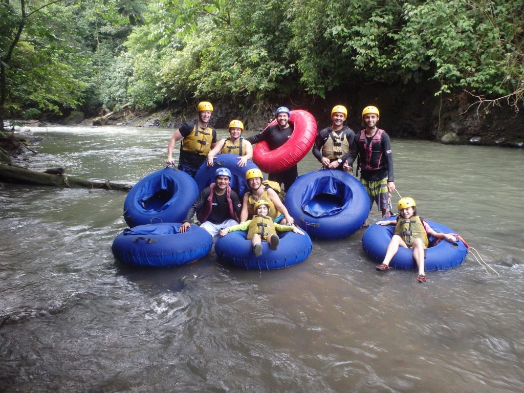 Tubing in the Arenal area, a family experience