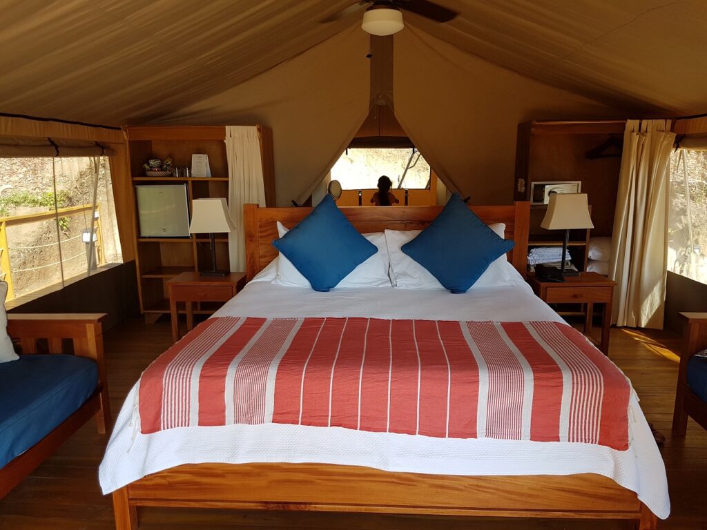 Luxury tent in Isla Chiquita Costa Rica
