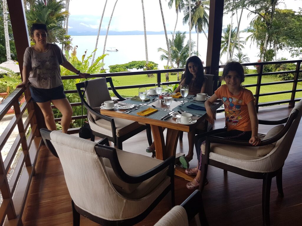 Waiting for another delicious meal at Hotel Playa Cativo, Golfo Dulce, Costa Rica