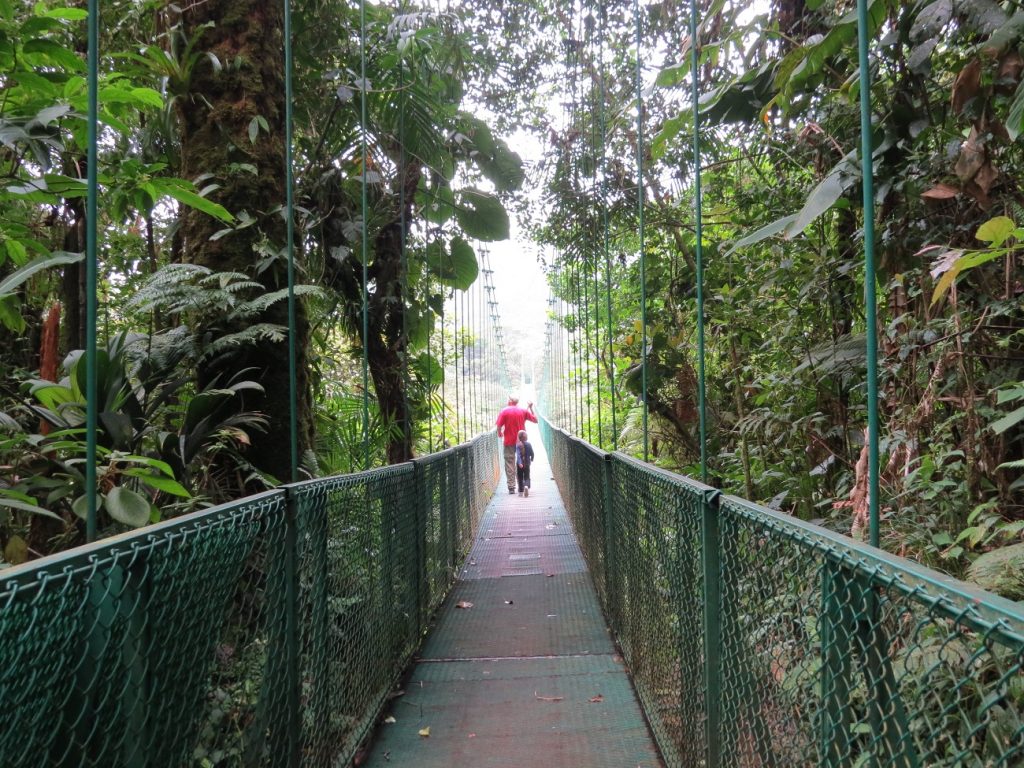 Puentes colgantes, una experiencia única en Costa Rica.