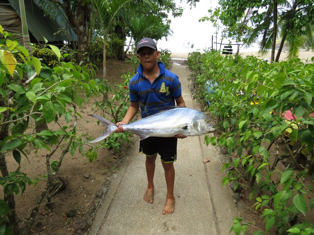 Atrapado durante la pesca deportiva en el área de Corcovado en Costa Rica
