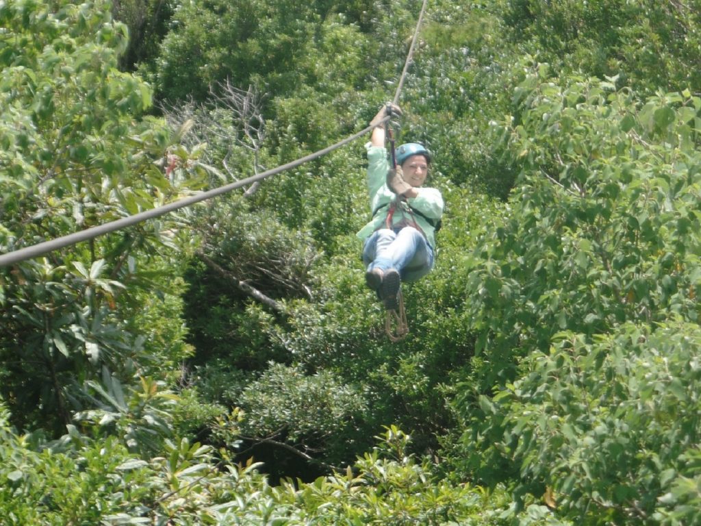 Canopy en Arenal en ​​Costa Rica